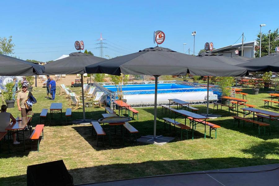 Kultureller Biergarten "HeimatLand" eröffnet in Flehe