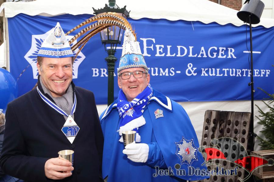 Prinzengarde Blau-Weiss eröffnet ihr Feldlager (8.1.2022)